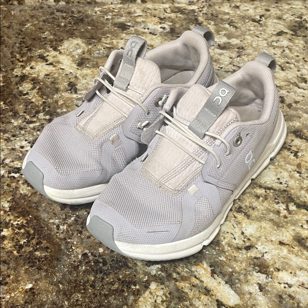 On Running Kids' Light Gray Slip-On Sneakers - Breathable Mesh